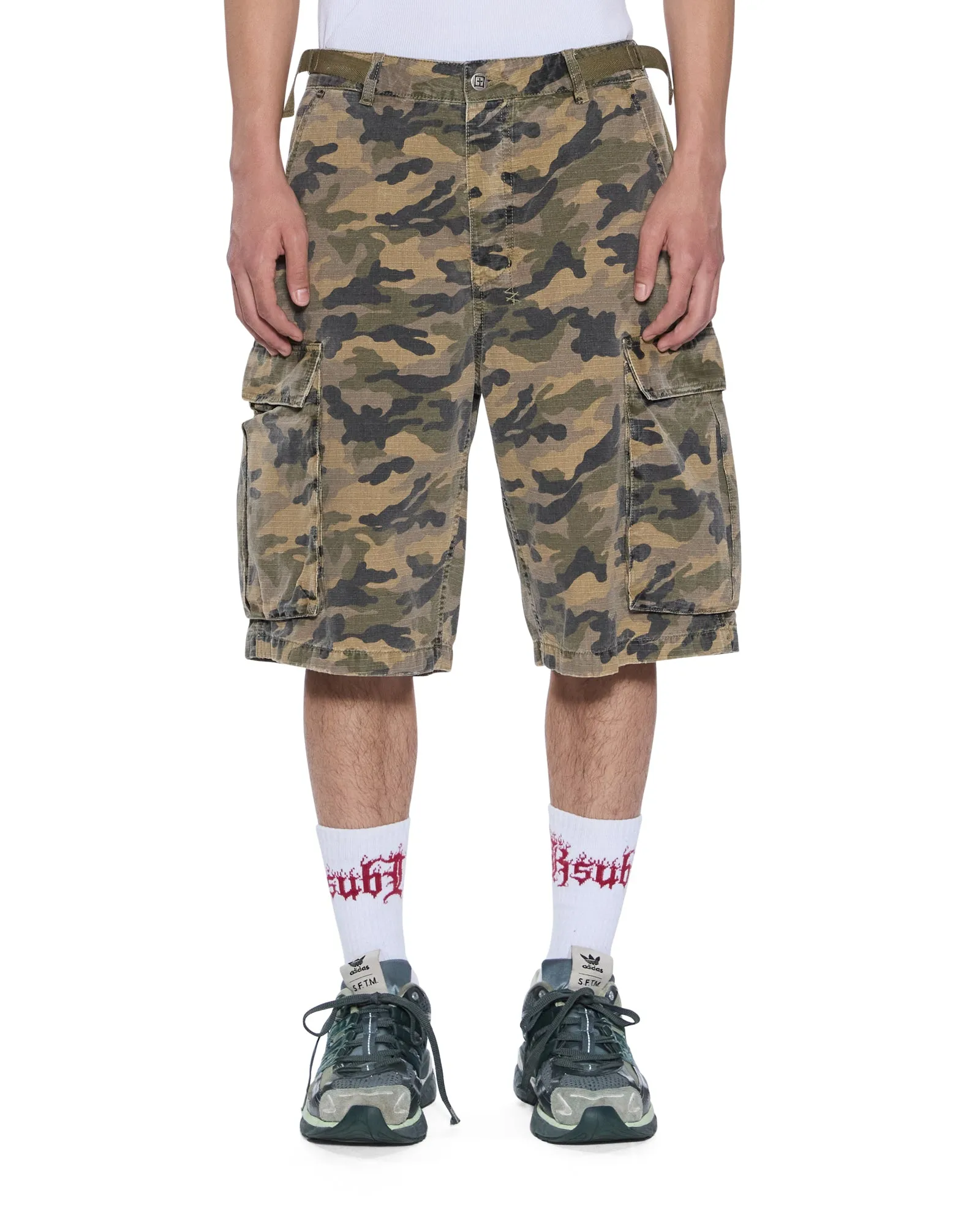 TROOP CARGO SHORT CAMO sold by Ksubi