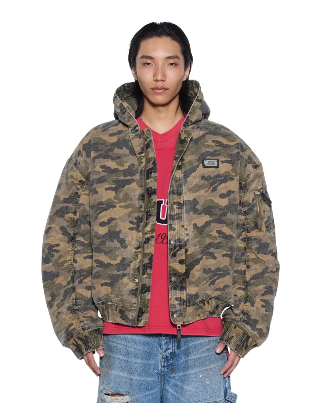 PLATED BOMBER JACKET CAMO made by Ksubi