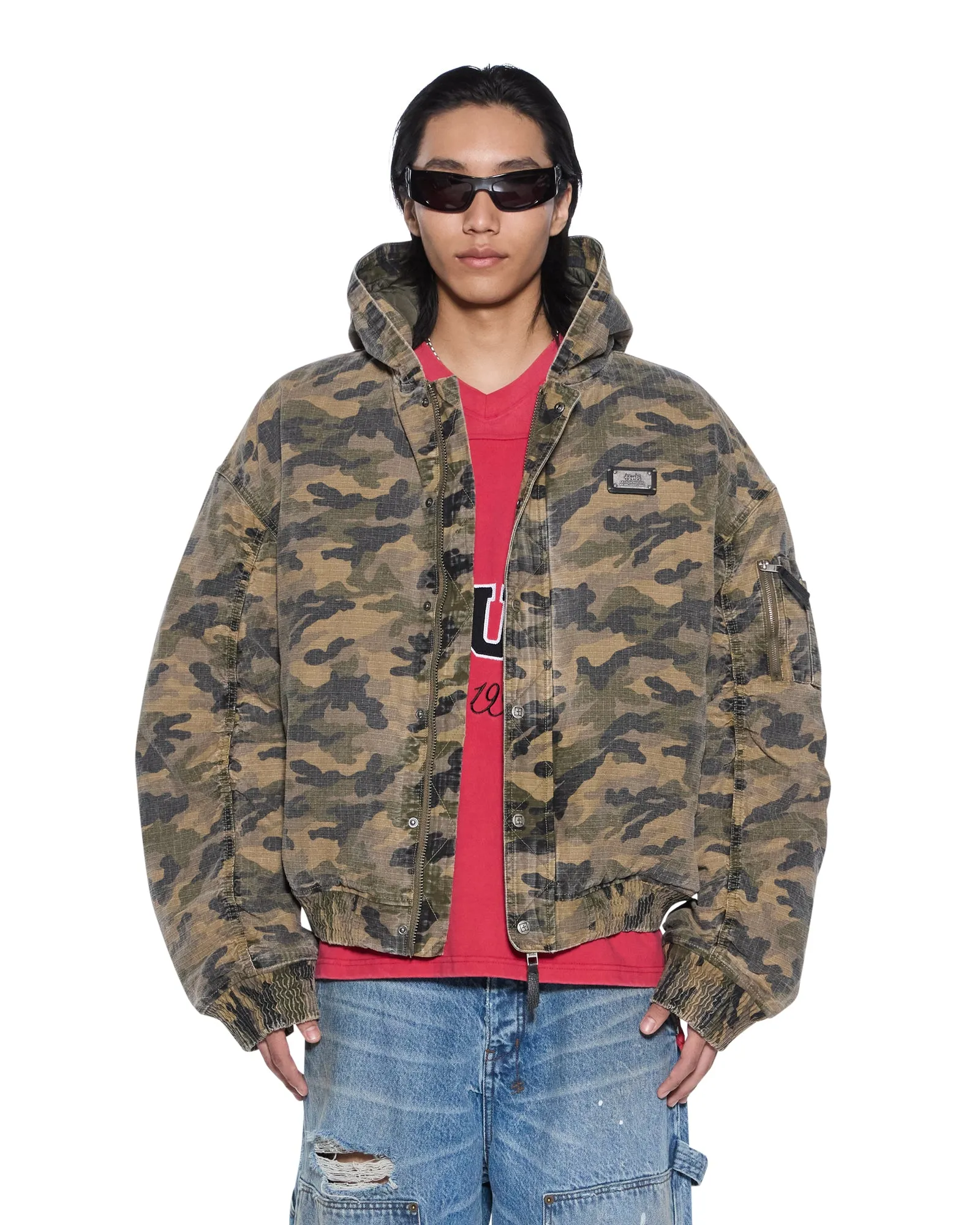 PLATED BOMBER JACKET CAMO sold by Ksubi product image thumbnail 4