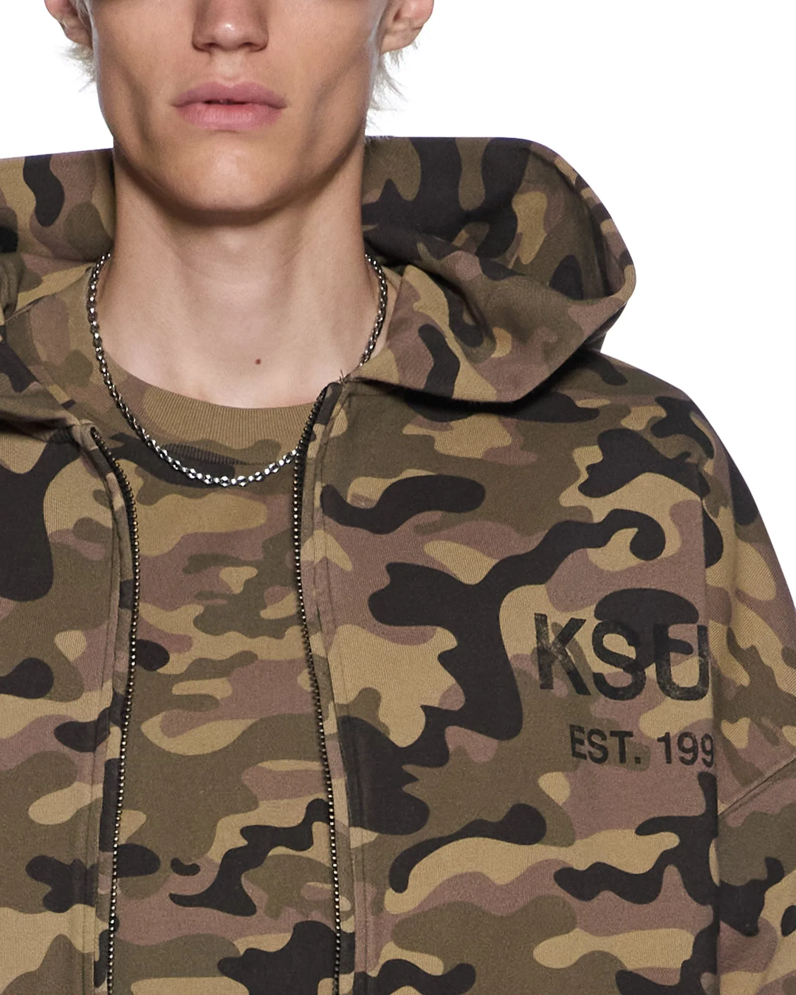 ZIP THRU HALEN HOODIE CAMO sold by Ksubi product image thumbnail 3