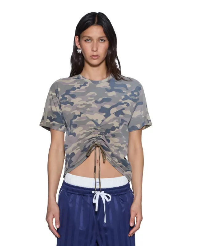 RUCHED EVERYDAY SS TEE CAMO made by Ksubi