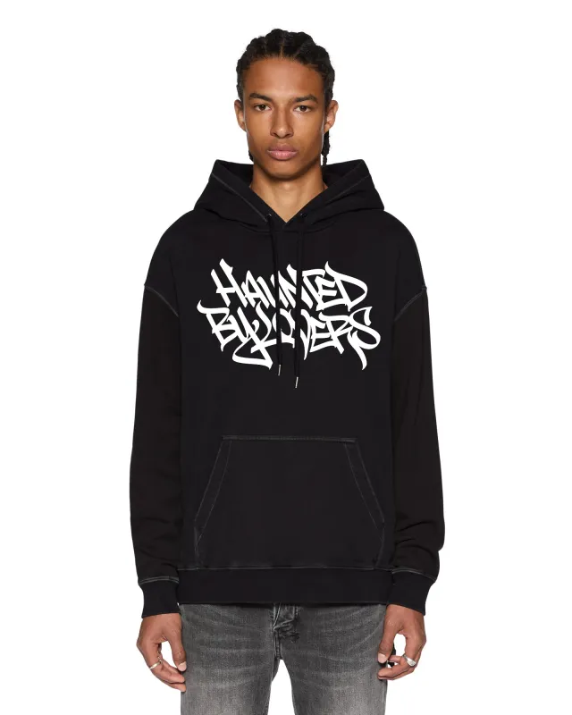 FAUST BIGGIE HOODIE JET BLACK sold by Ksubi