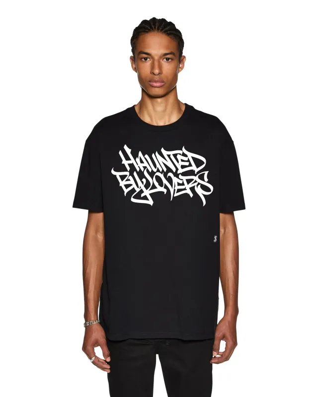 FAUST BIGGIE SS TEE JET BLACK sold by Ksubi