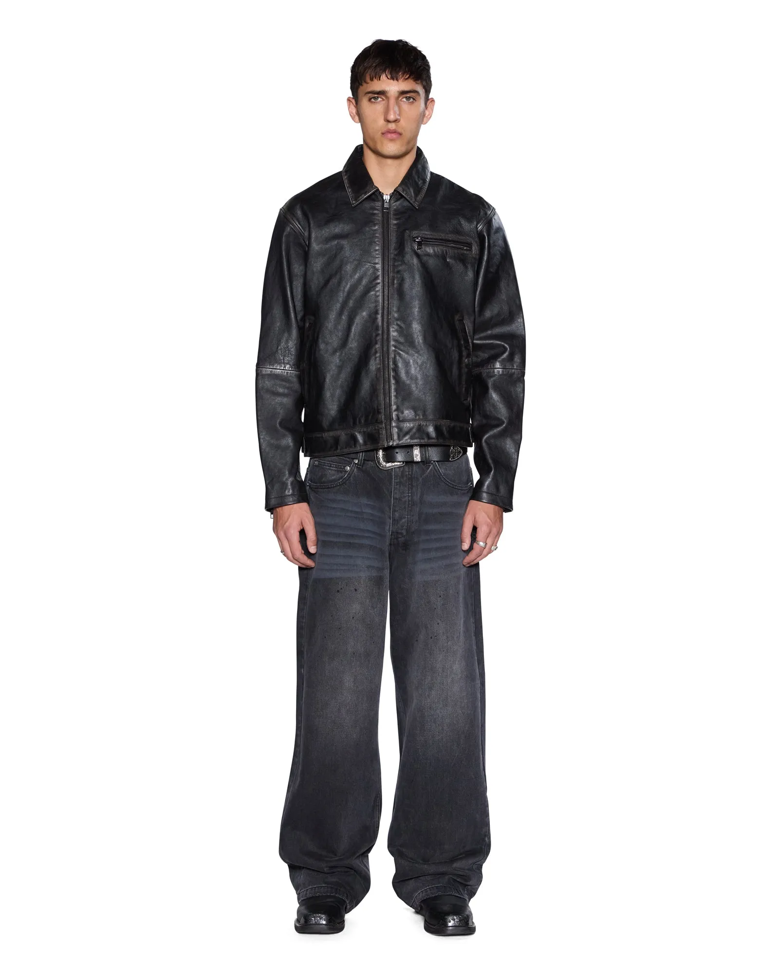 ELDORADO LEATHER JACKET BLACK sold by Ksubi product image thumbnail 2
