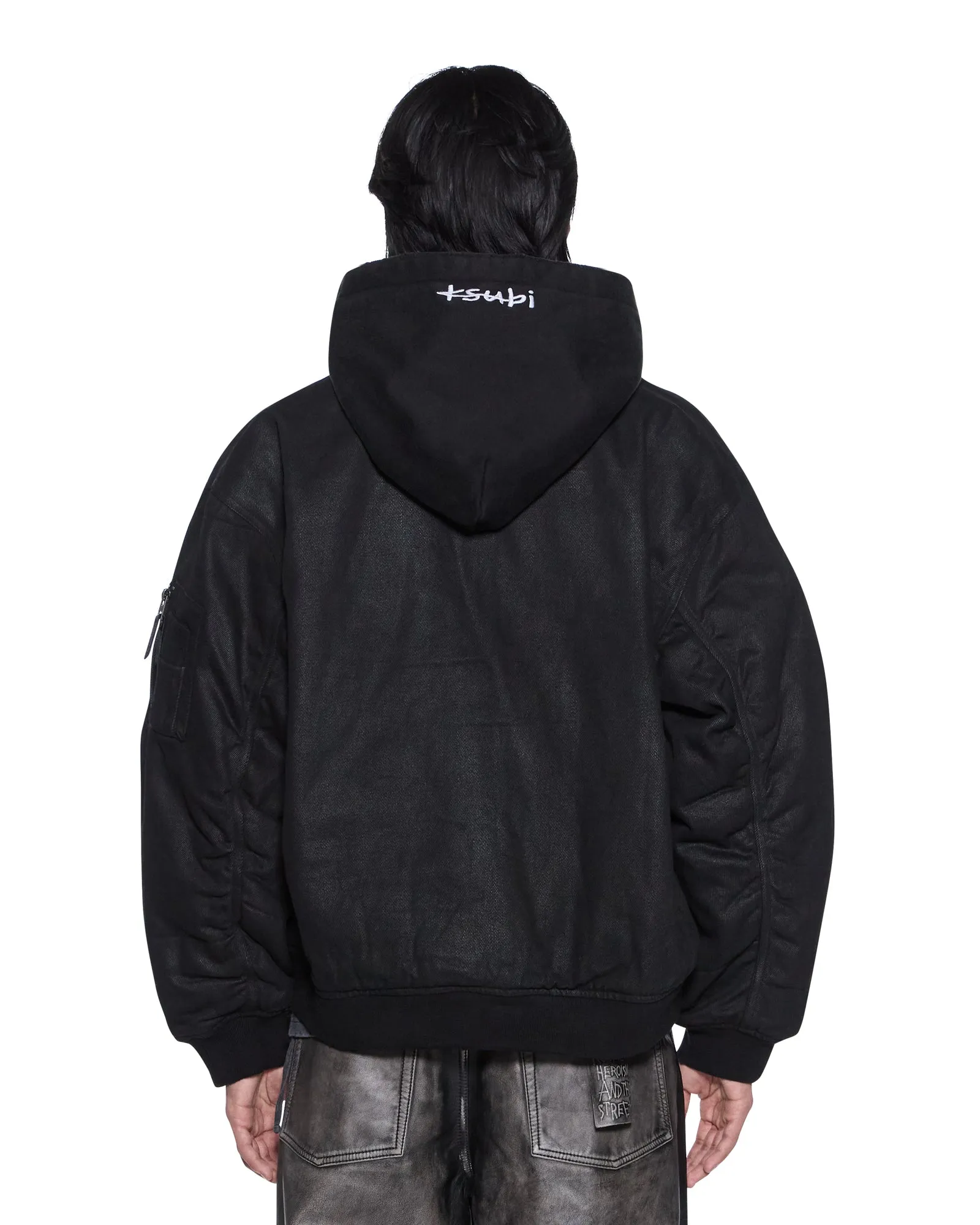 SIN CITY PLATED WAXED JACKET BLACK sold by Ksubi product image thumbnail 4