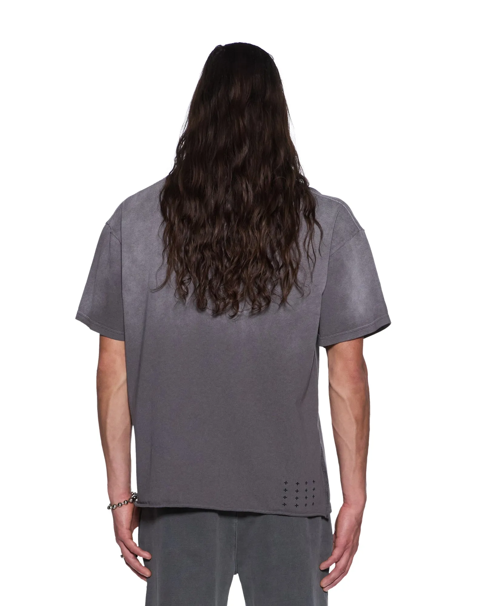 KREST EKCESS SS TEE CHARCOAL sold by Ksubi product image thumbnail 3
