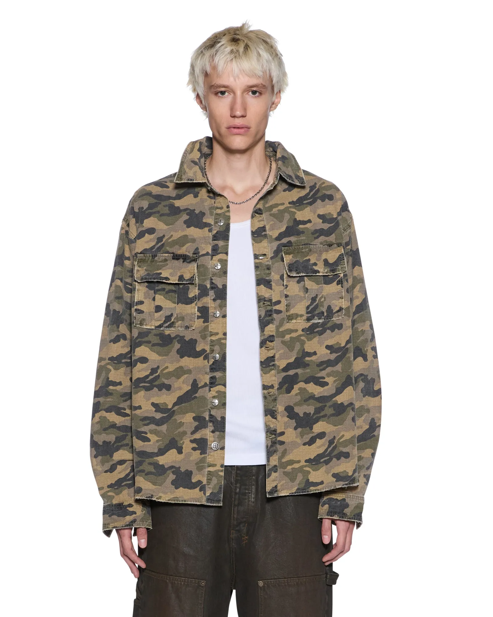 VULTURE LS SHIRT CAMO sold by Ksubi product image thumbnail 4