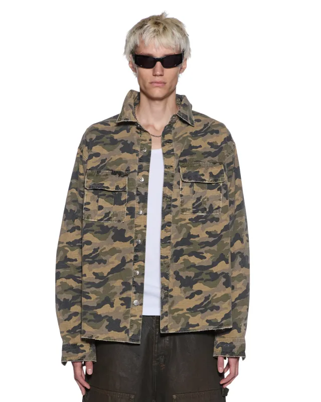 VULTURE LS SHIRT CAMO made by Ksubi
