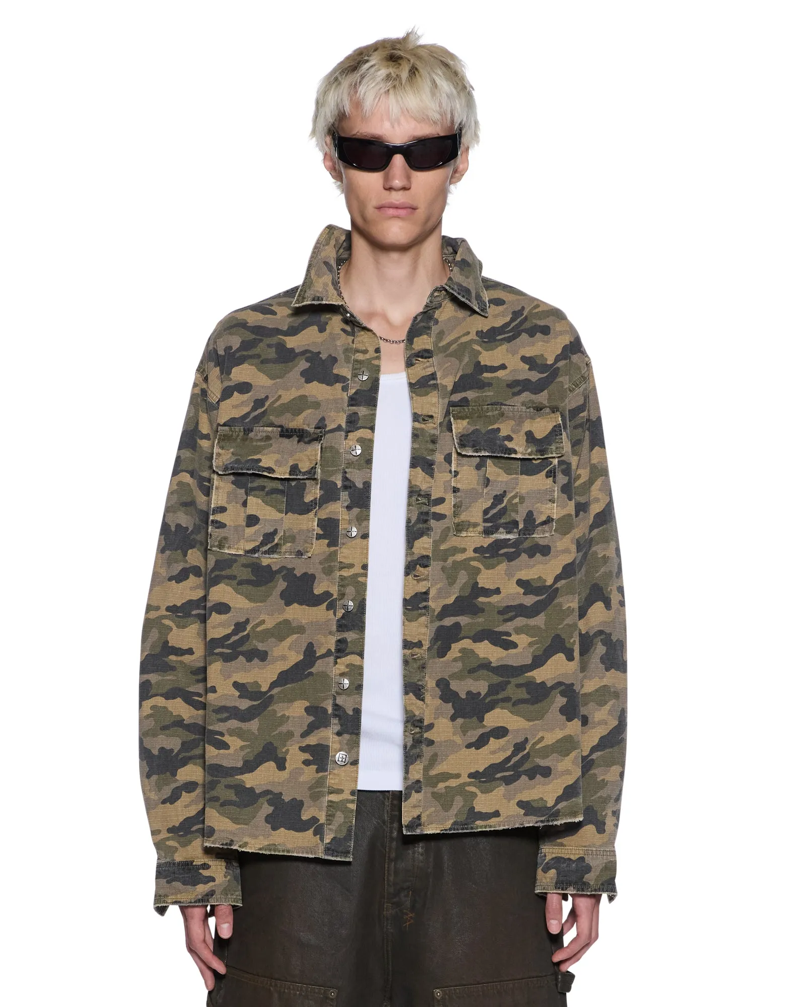VULTURE LS SHIRT CAMO sold by Ksubi