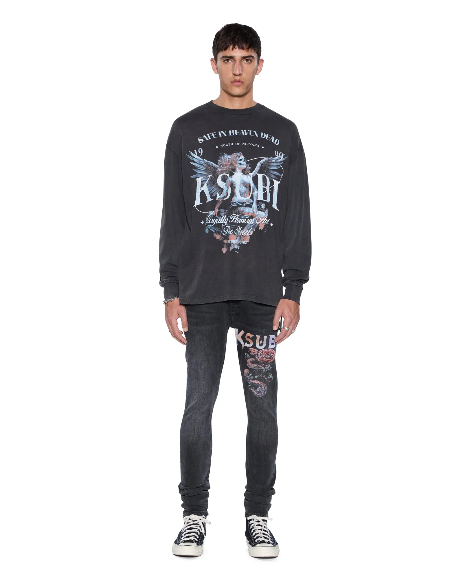 SPIRIT EKCESS LS TEE ACID BLACK sold by Ksubi product image thumbnail 2