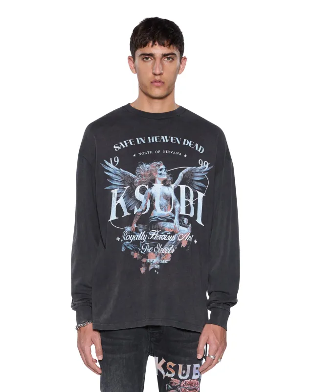 SPIRIT EKCESS LS TEE ACID BLACK sold by Ksubi