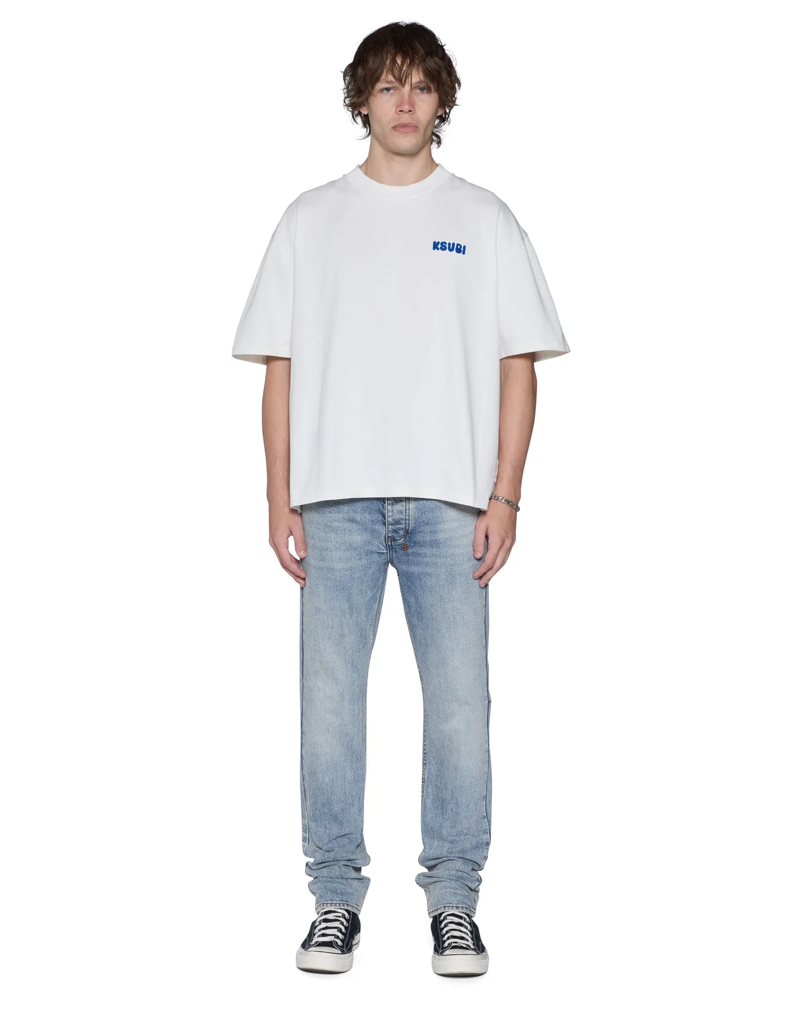 ROYALTY HALEN SS TEE VINTAGE WHITE sold by Ksubi product image thumbnail 3