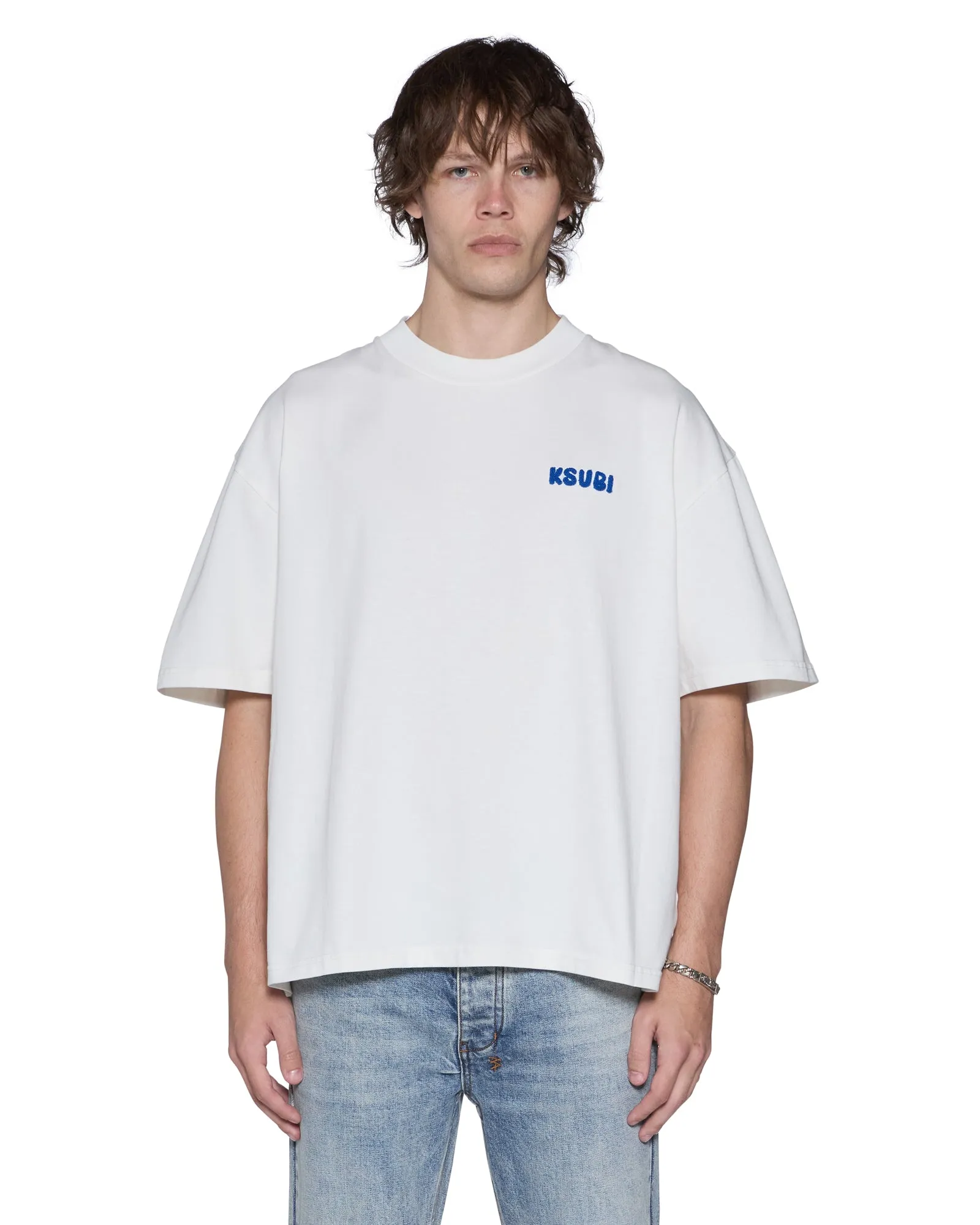ROYALTY HALEN SS TEE VINTAGE WHITE sold by Ksubi product image thumbnail 2