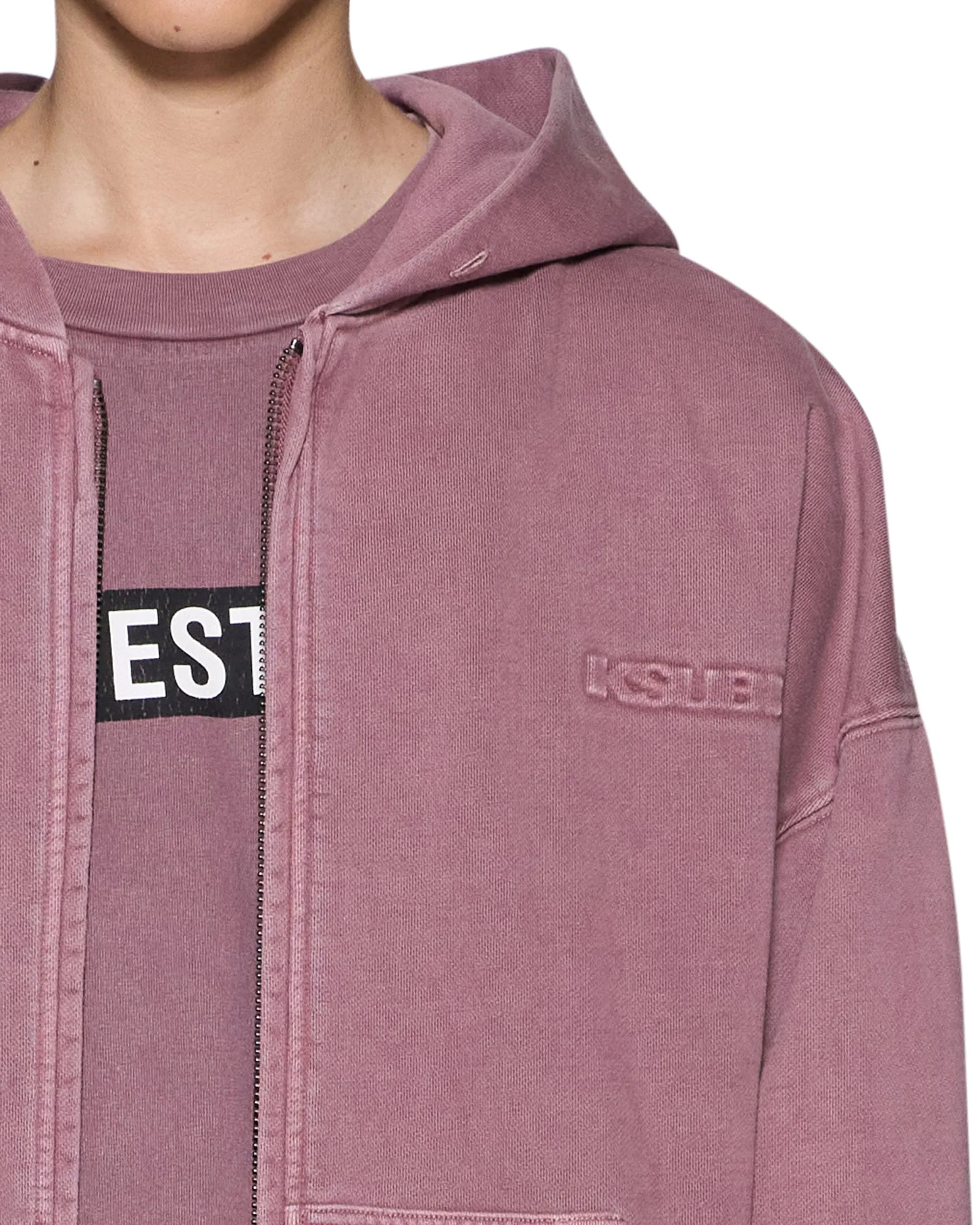 INTRUDER EKCESS ZIP HOOD PLUM sold by Ksubi product image thumbnail 4