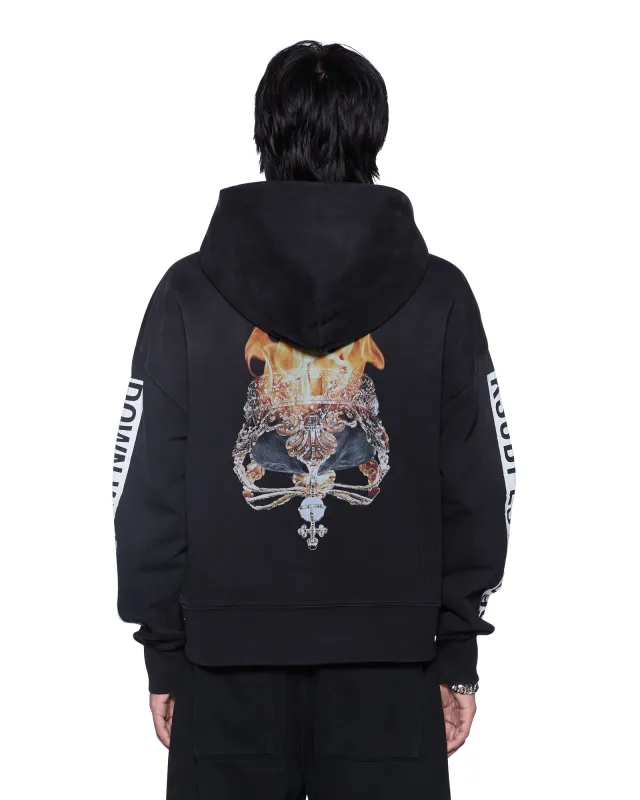 KINGS HALEN ZIP HOODIE BLACK FADE sold by Ksubi