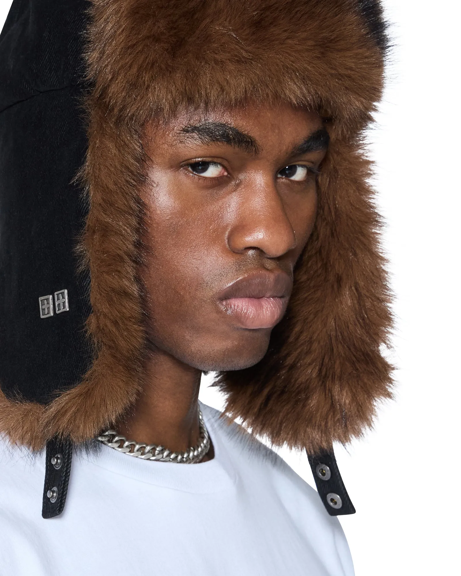 TRAPPER HAT FLOCKED BLACK sold by Ksubi product image thumbnail 3