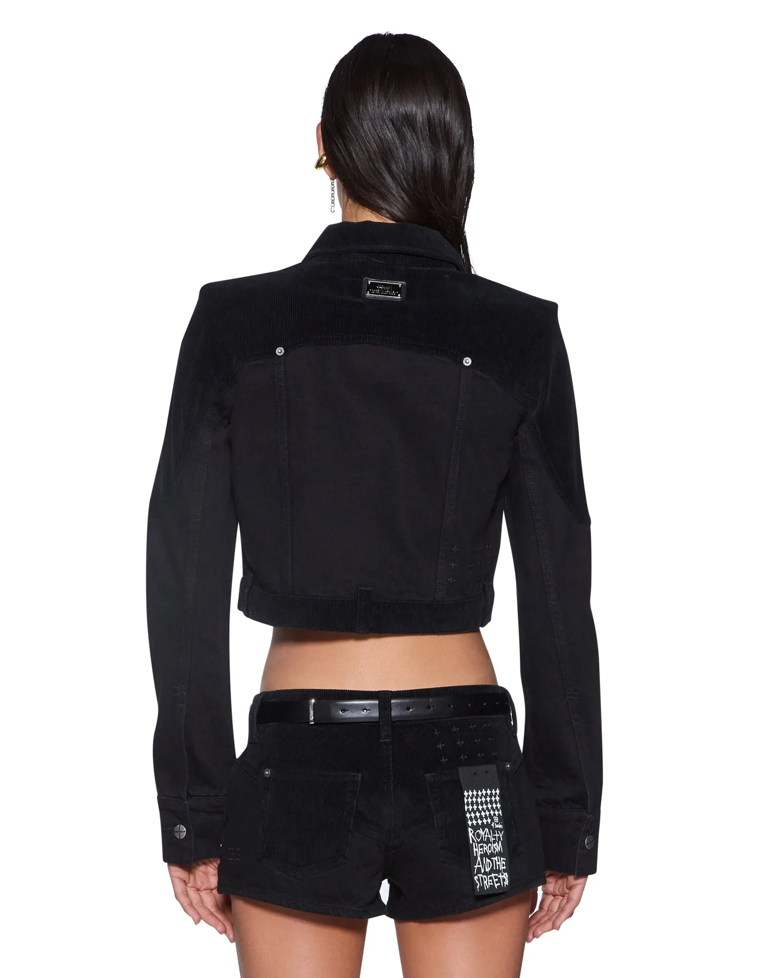 SLIM TRUCKER JACKET SALOON BLACK sold by Ksubi product image thumbnail 3