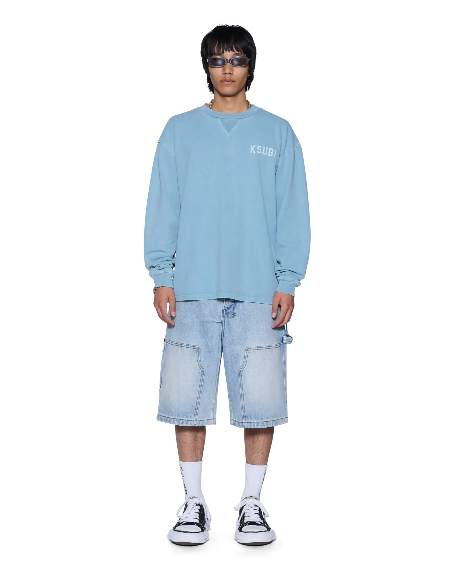 K-LOCK EKCESS LS TEE SUMMER BLUE sold by Ksubi product image thumbnail 3