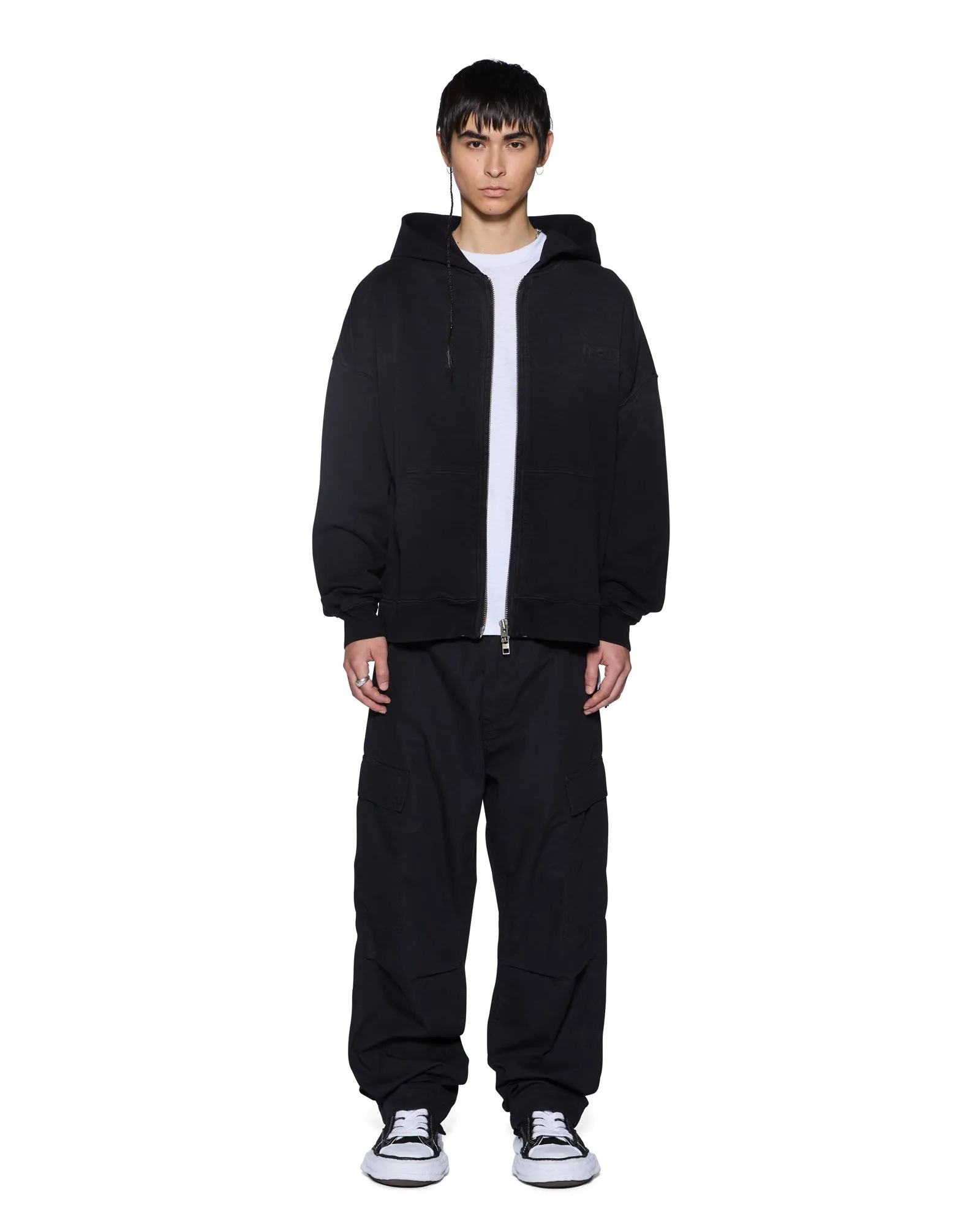 INTRUDER EKCESS ZIP HOODIE JET BLACK sold by Ksubi product image thumbnail 2