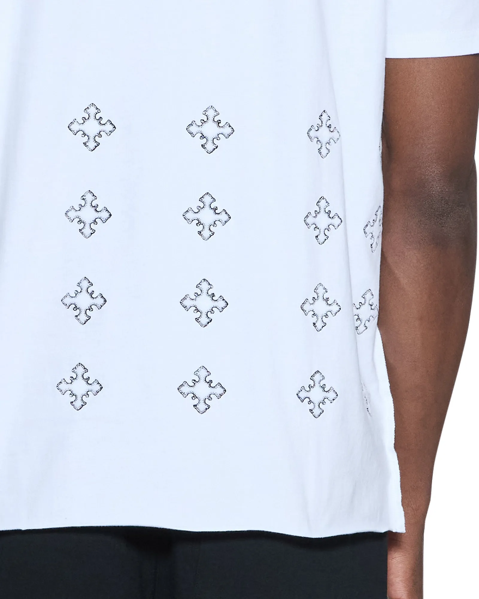 4X4 PAISE BIGGIE SS TEE WHITE BLACK sold by Ksubi product image thumbnail 4