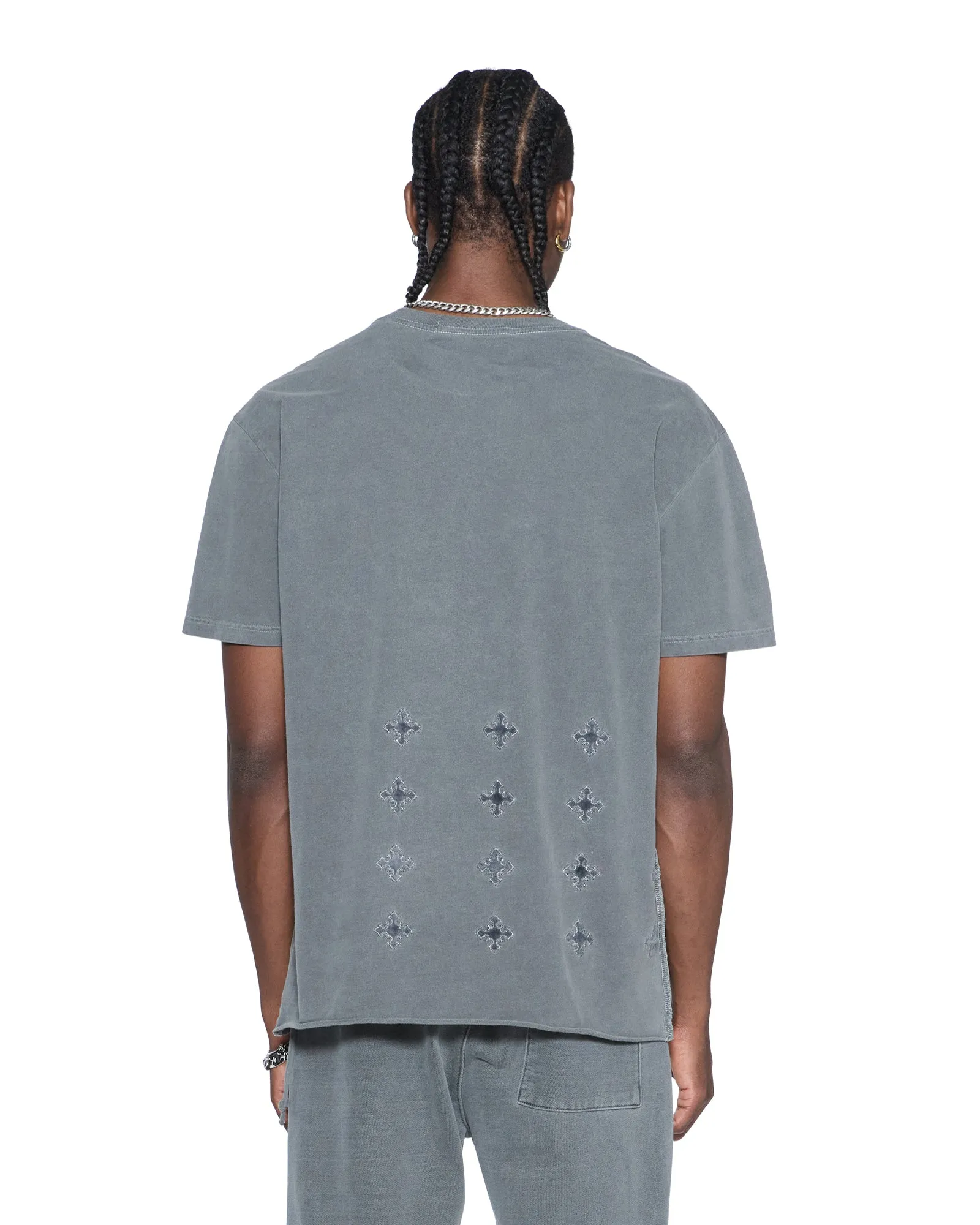 4X4 PAISE BIGGIE SS TEE CHARCOAL sold by Ksubi