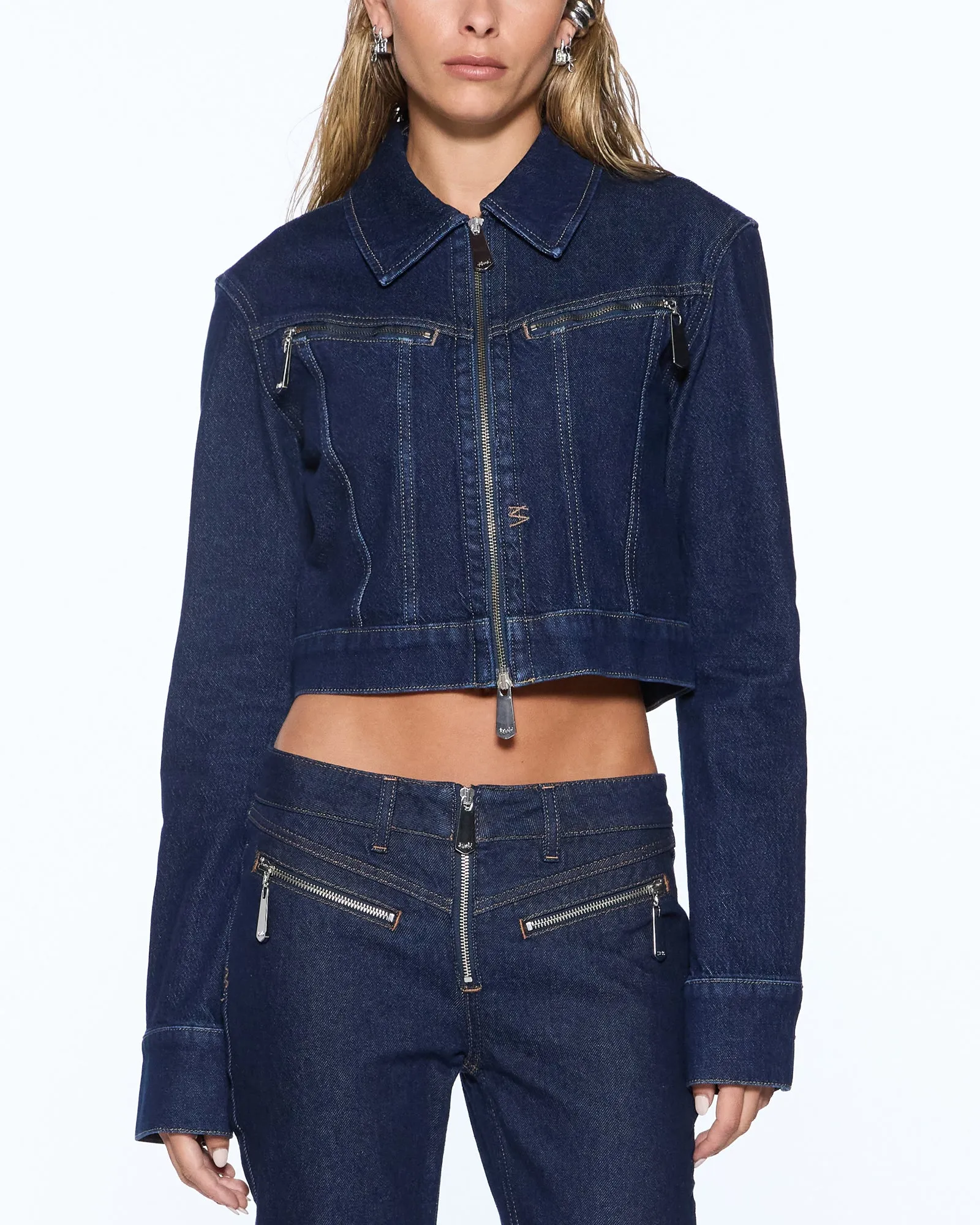 SLIM TRUCKER JACKET ORIGINAL RINSE sold by Ksubi product image thumbnail 3