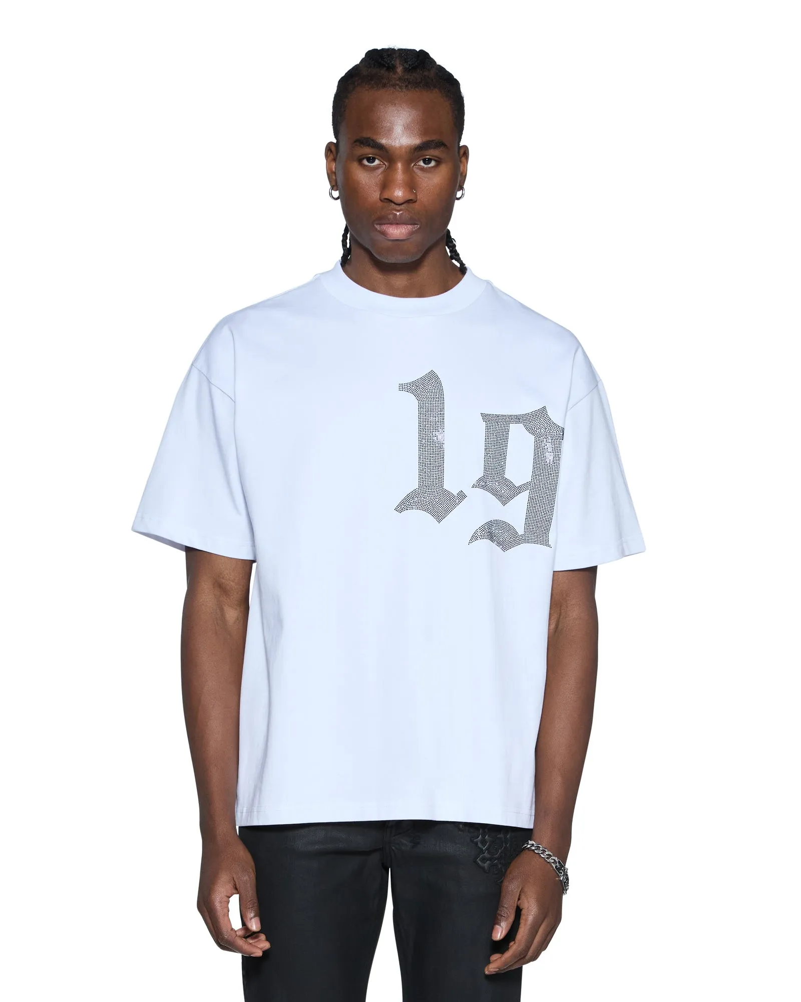 STARDOM EKCESS SS TEE TRU WHITE sold by Ksubi