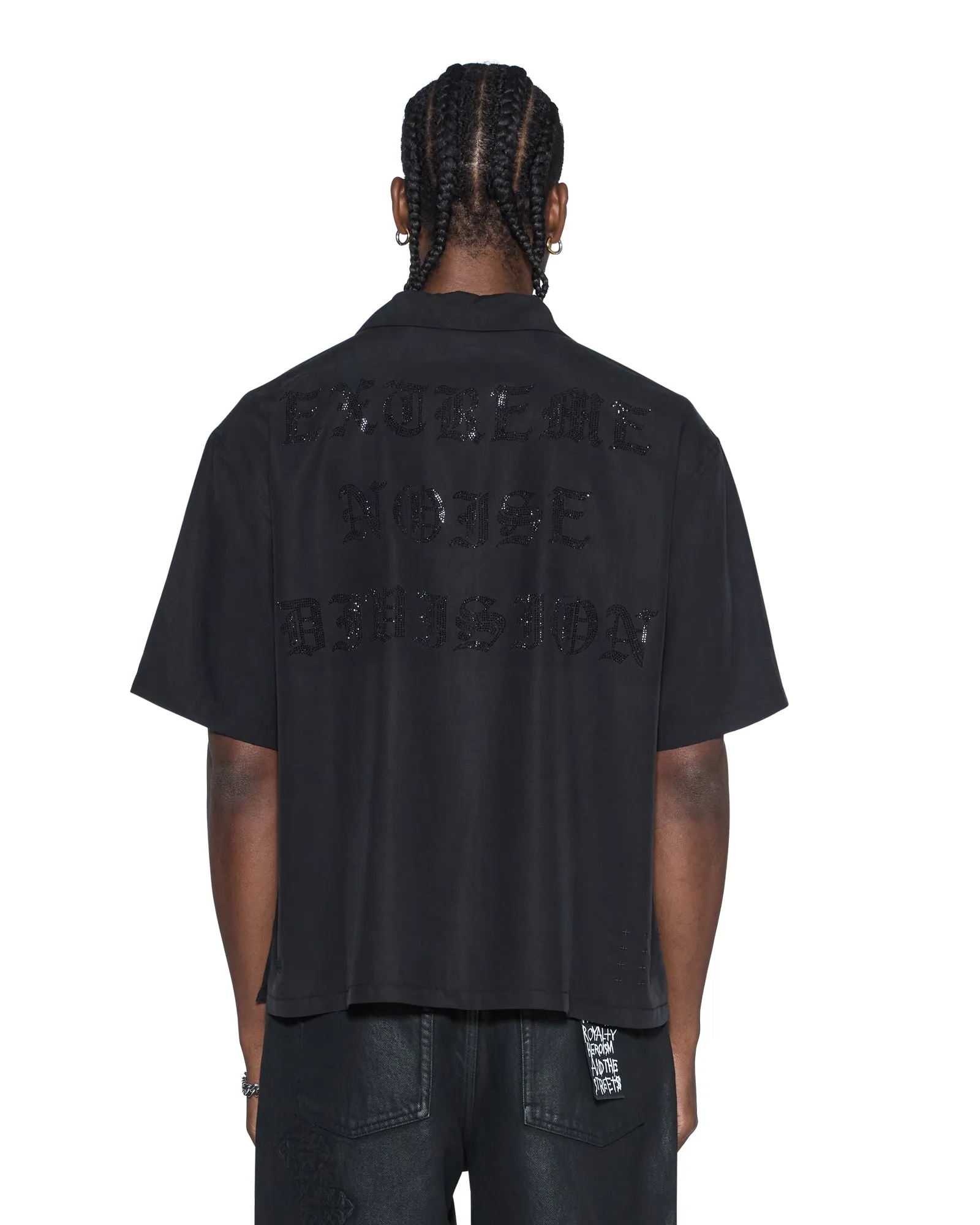 END DINER SS SHIRT SATIN BLACK sold by Ksubi