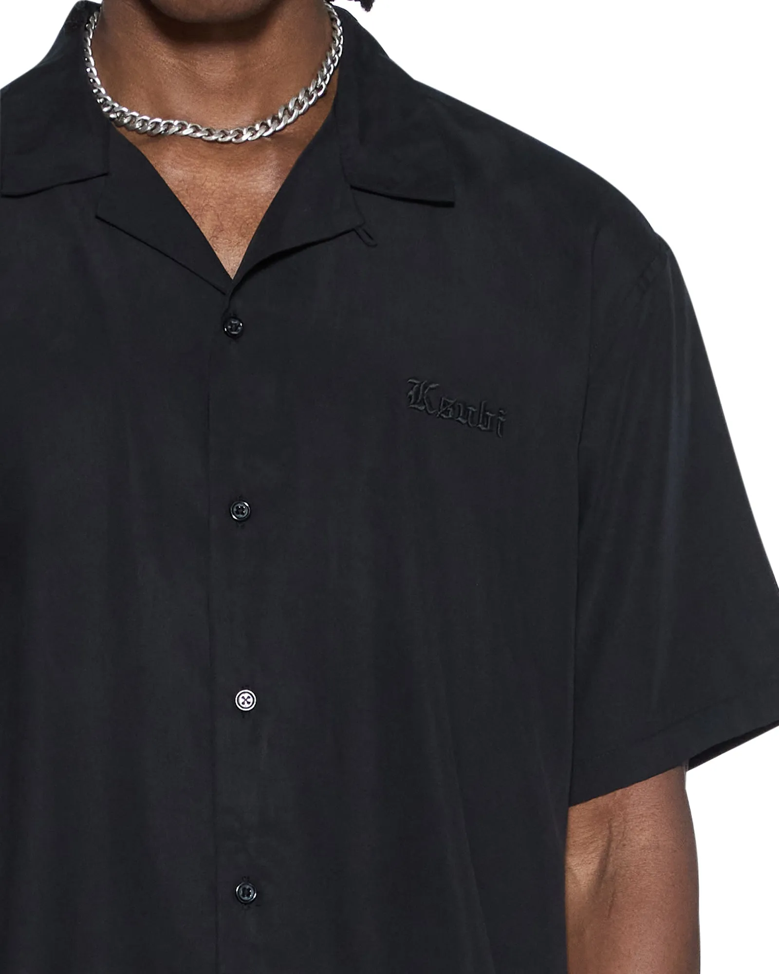END DINER SS SHIRT SATIN BLACK sold by Ksubi product image thumbnail 4