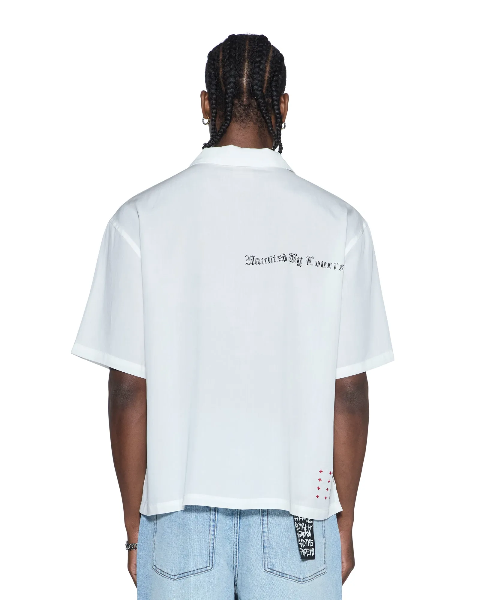 HBL DINER SS SHIRT SATIN WHITE sold by Ksubi product image thumbnail 2