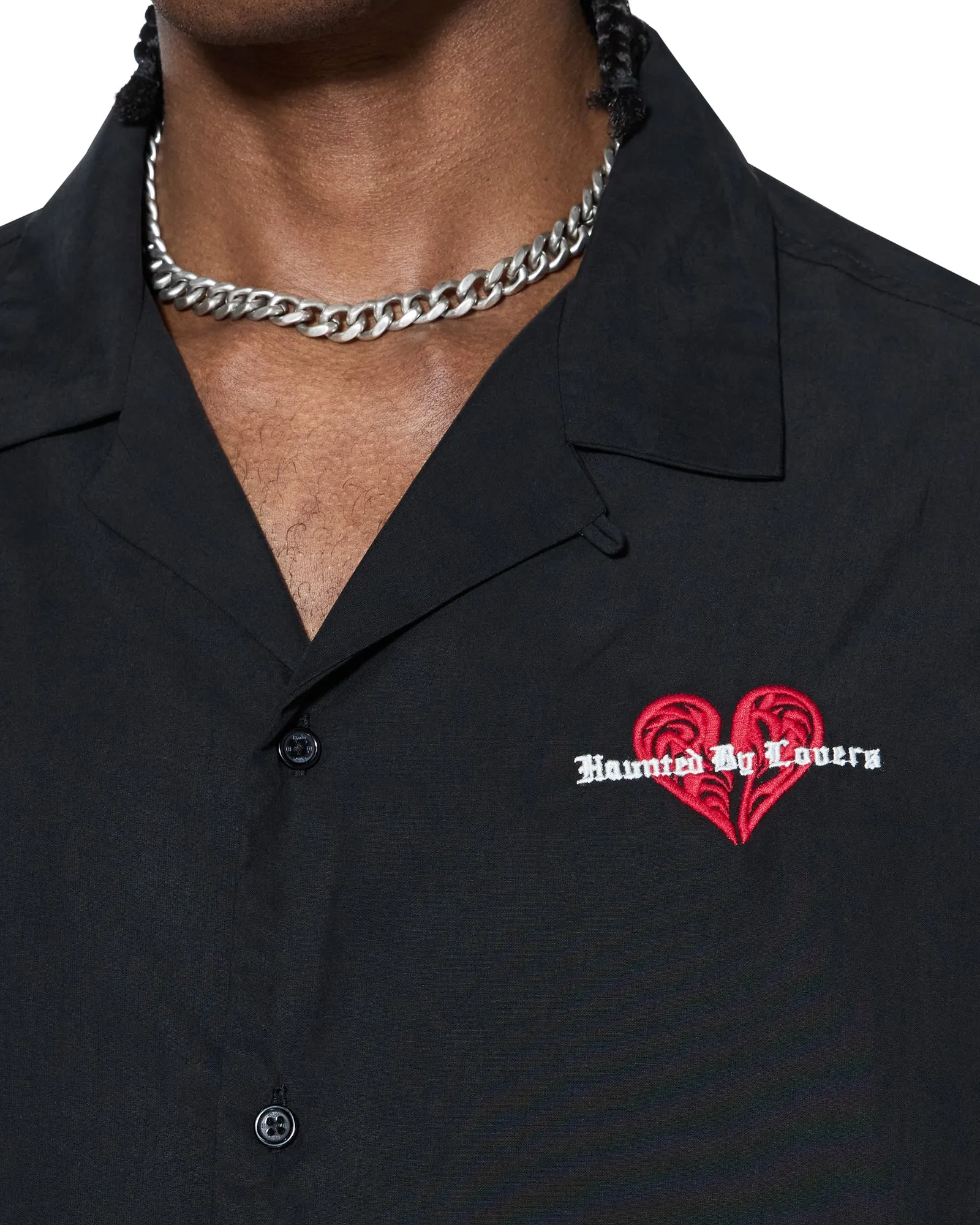 HBL DINER SS SHIRT SATIN BLACK sold by Ksubi product image thumbnail 3