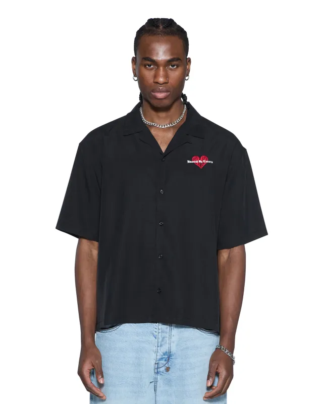HBL DINER SS SHIRT SATIN BLACK made by Ksubi