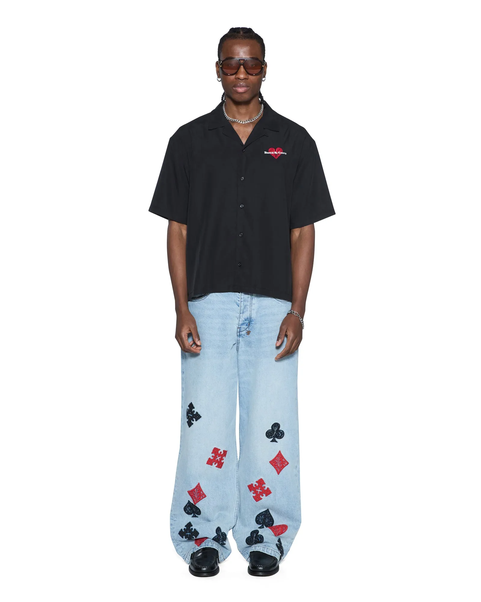 HBL DINER SS SHIRT SATIN BLACK sold by Ksubi product image thumbnail 2