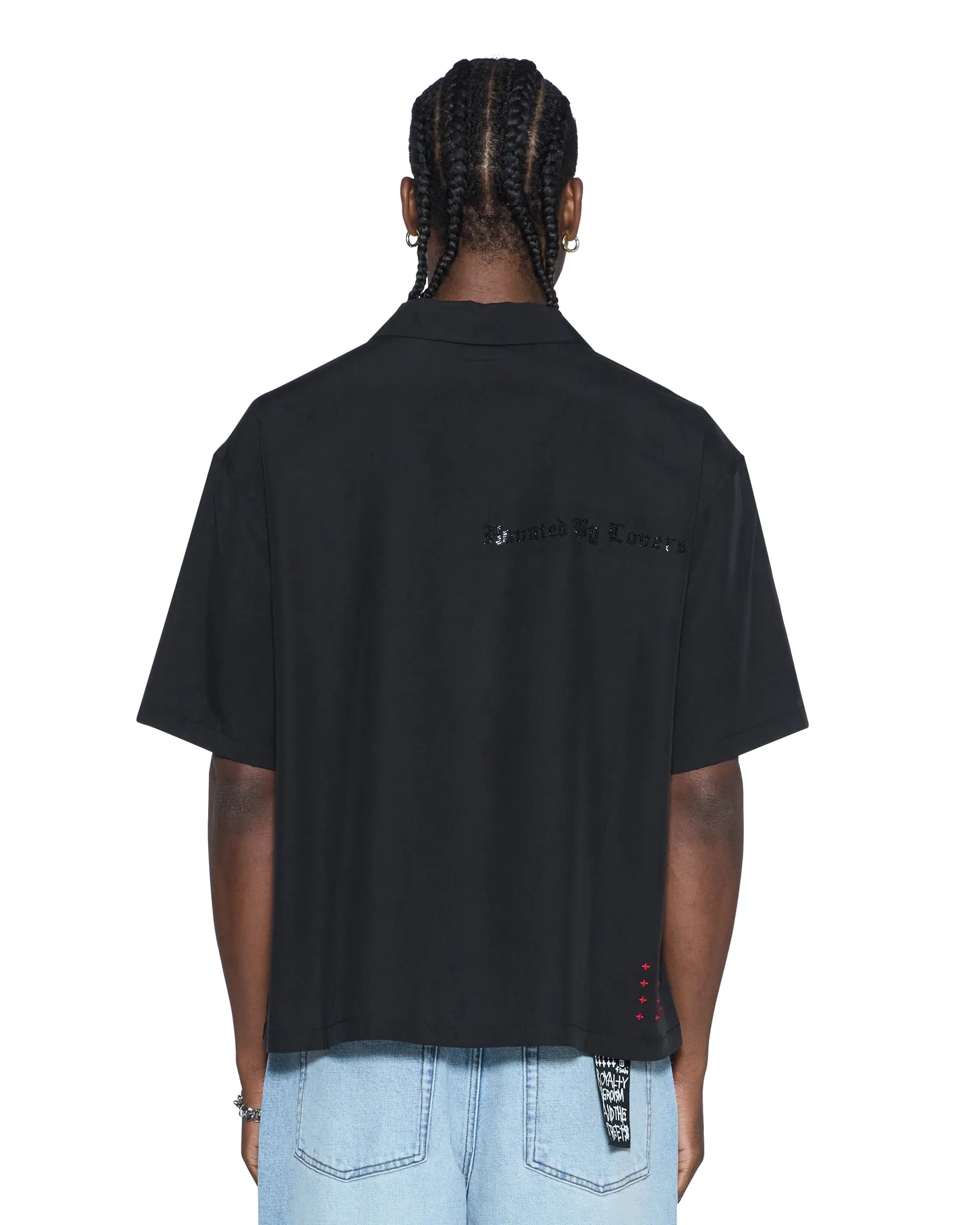 HBL DINER SS SHIRT SATIN BLACK sold by Ksubi product image thumbnail 4