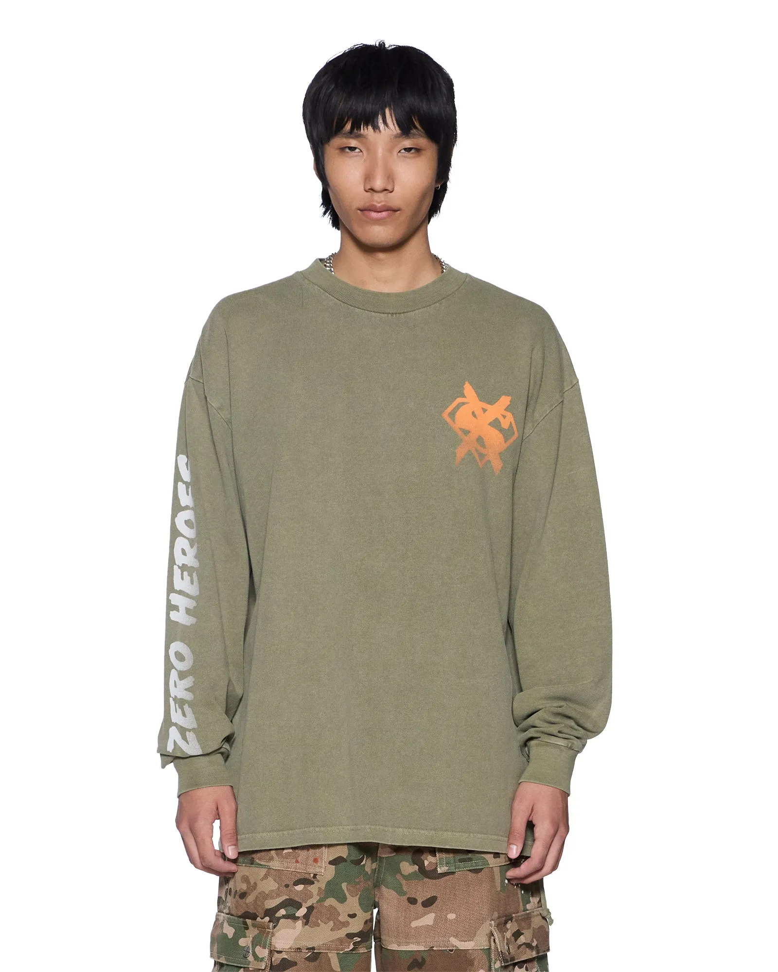 ZERO HEROES LS TEE MILITANT sold by Ksubi product image thumbnail 2