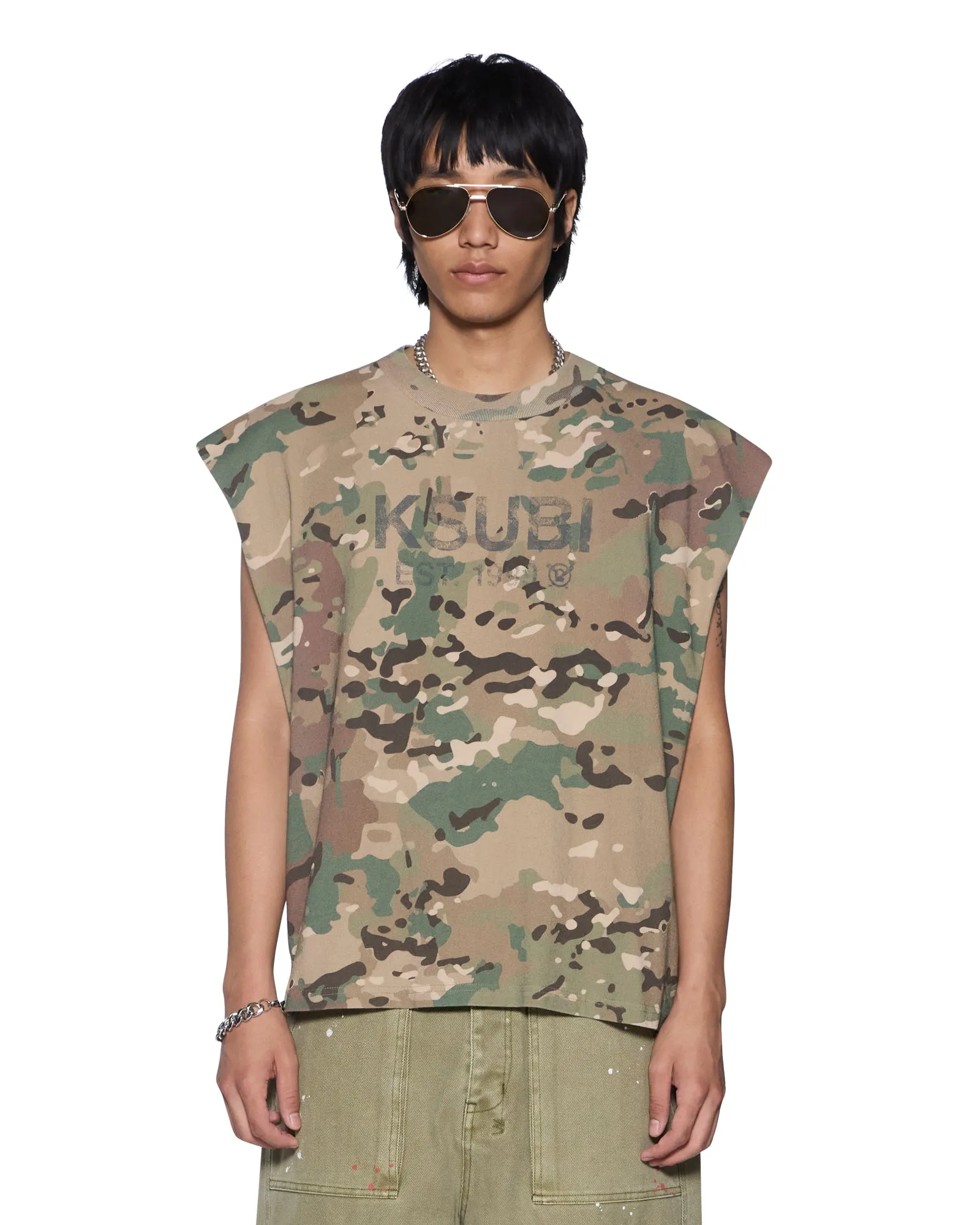 STATE EKCESS CUT OFF WOODLAND sold by Ksubi product image thumbnail 3