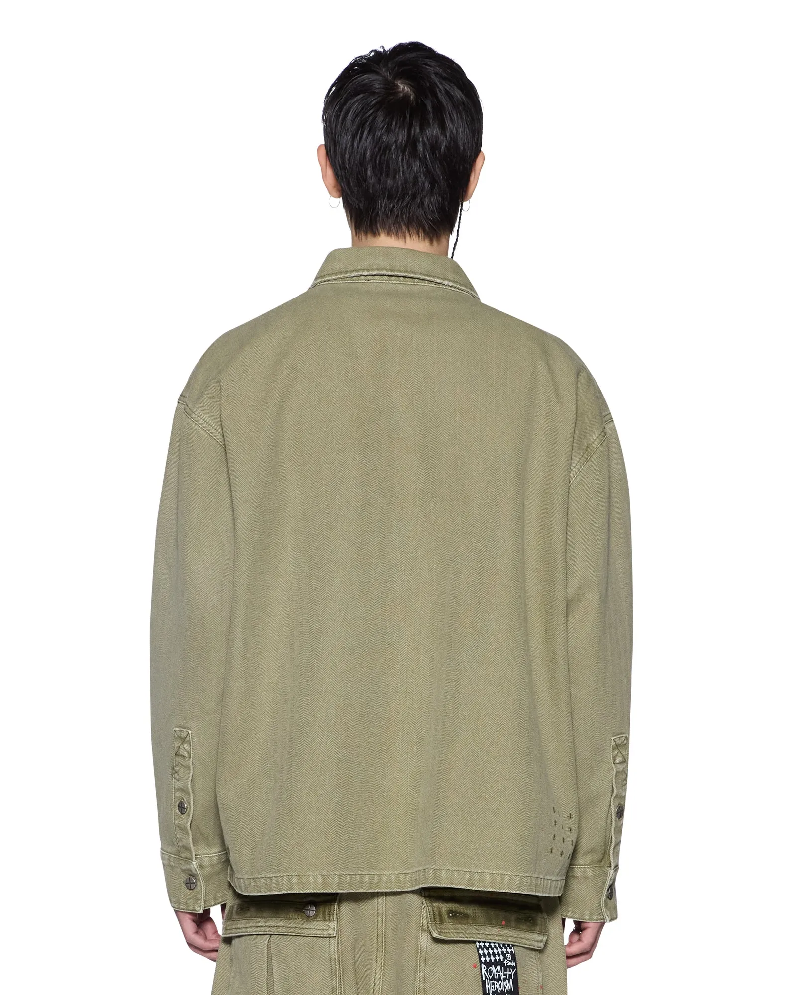 LANLEY LS SHIRT MILITANT sold by Ksubi product image thumbnail 4