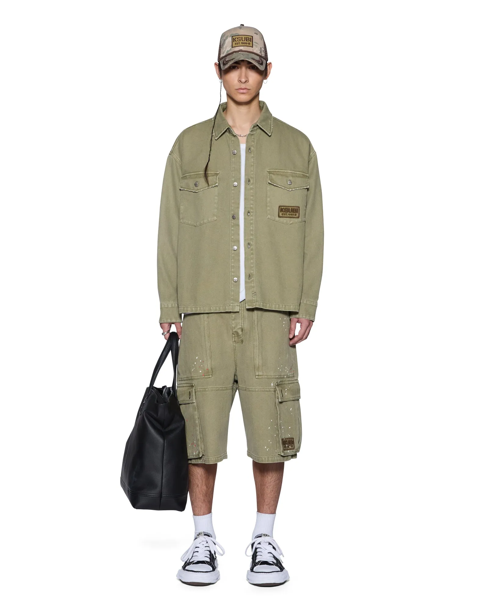 LANLEY LS SHIRT MILITANT sold by Ksubi product image thumbnail 2
