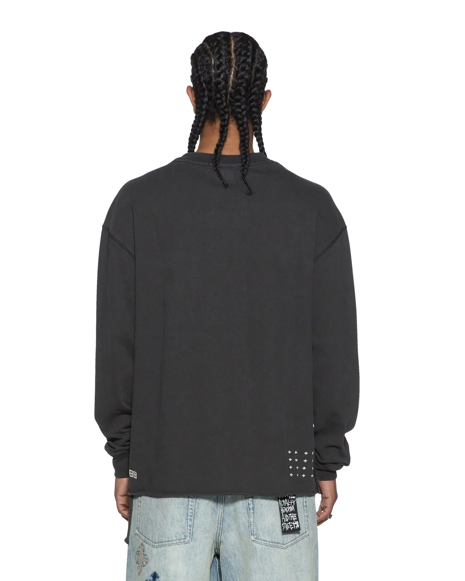 LAYBEL EKCESS LS TEE WASHED BLACK sold by Ksubi product image thumbnail 3