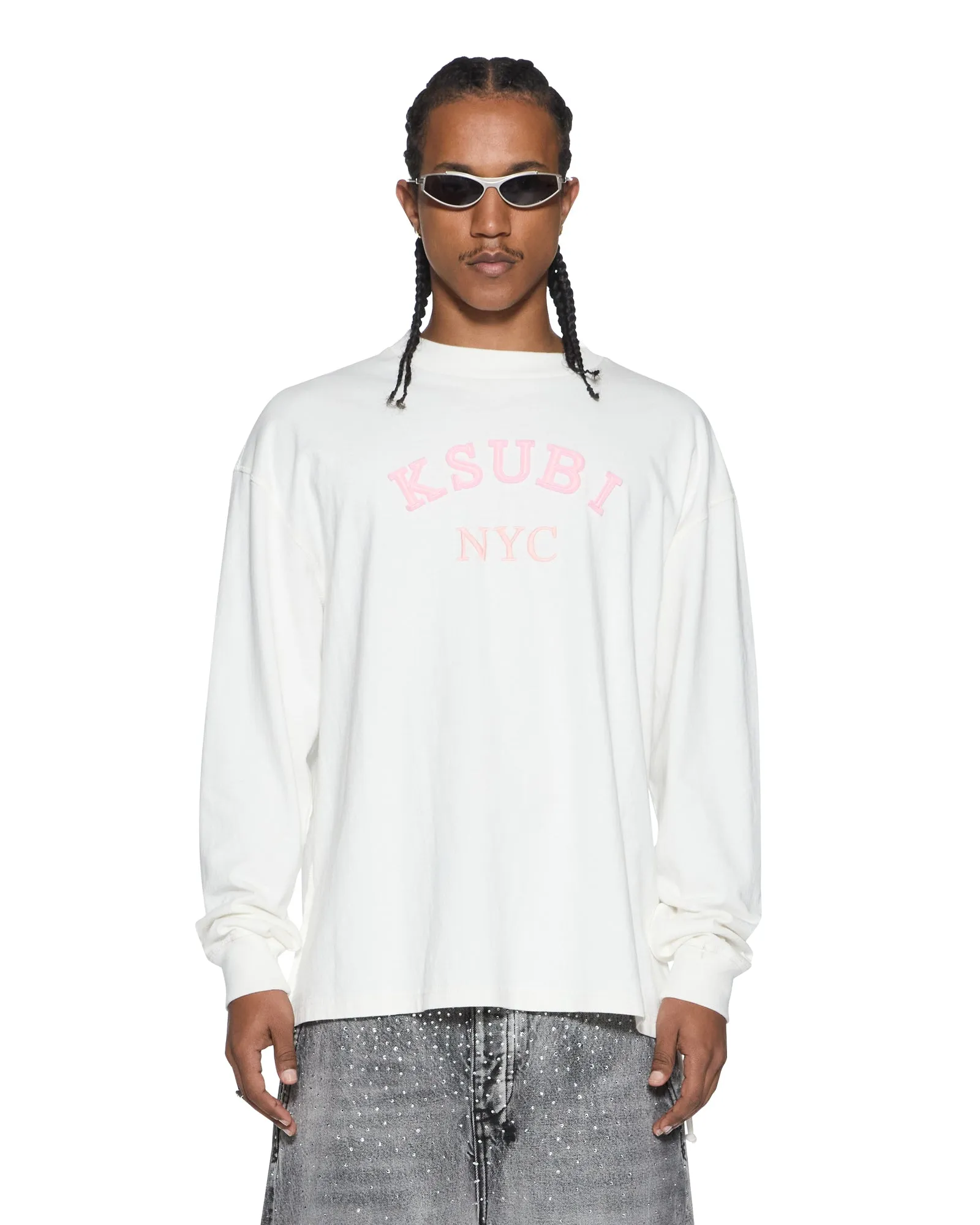 LAYBEL EKCESS LS TEE TRU WHITE sold by Ksubi product image thumbnail 3