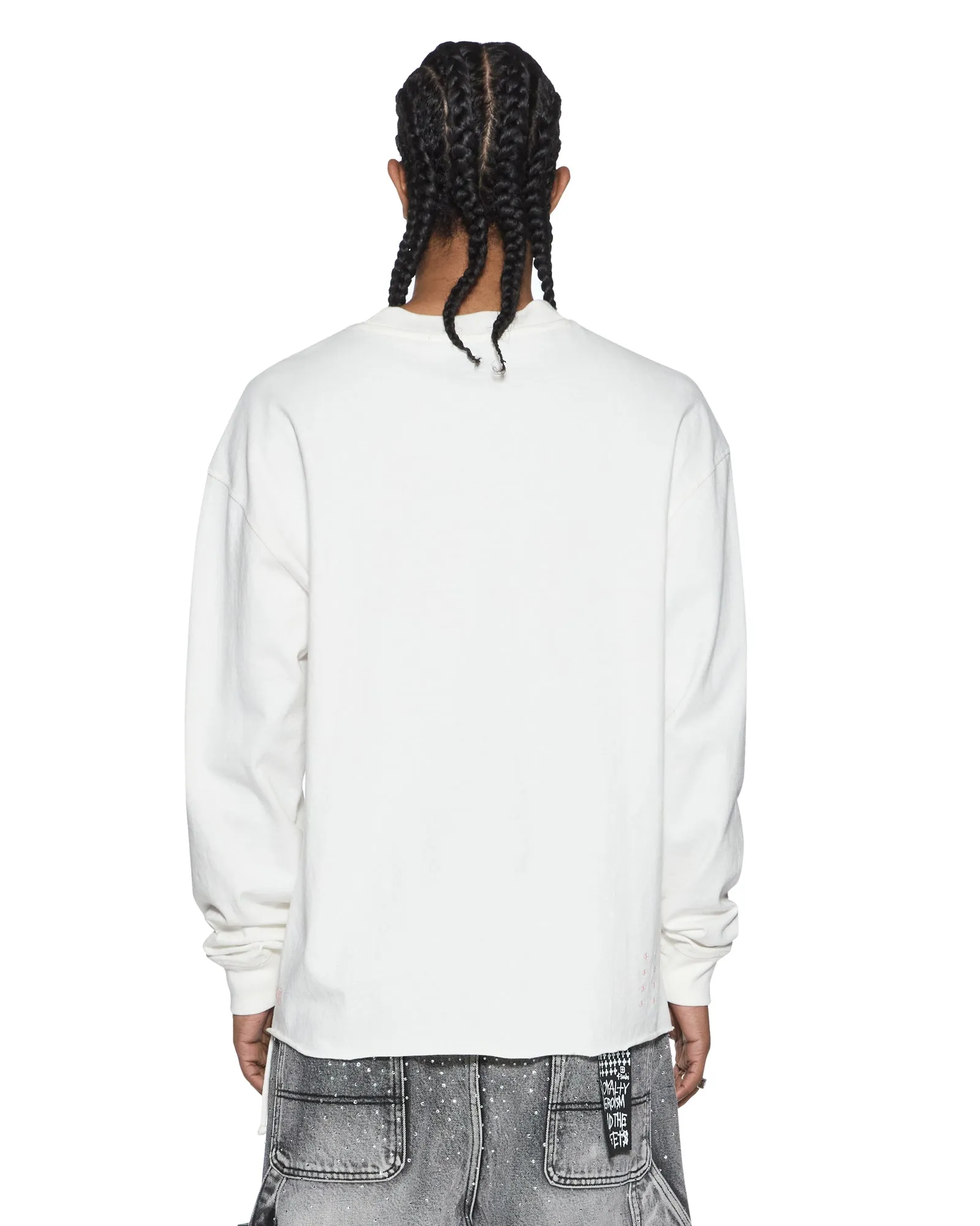 LAYBEL EKCESS LS TEE TRU WHITE sold by Ksubi product image thumbnail 4