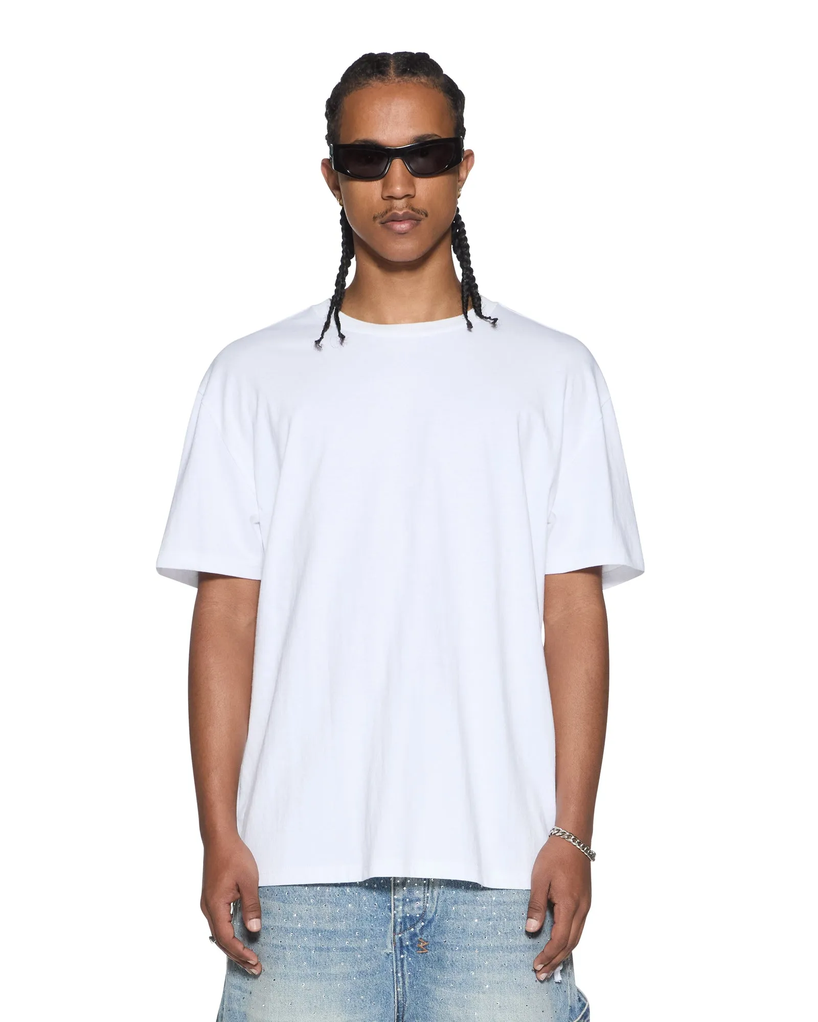 4X4 BIGGIE SS TEE TRU WHITE/BLUE sold by Ksubi product image thumbnail 3