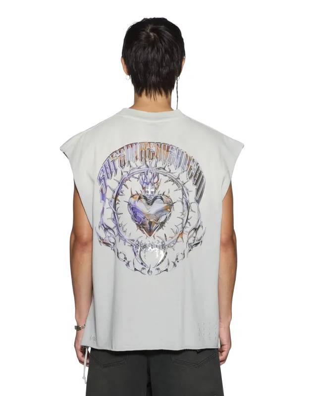 ANGUISH CUT OFF TANK KRETE GREY made by Ksubi