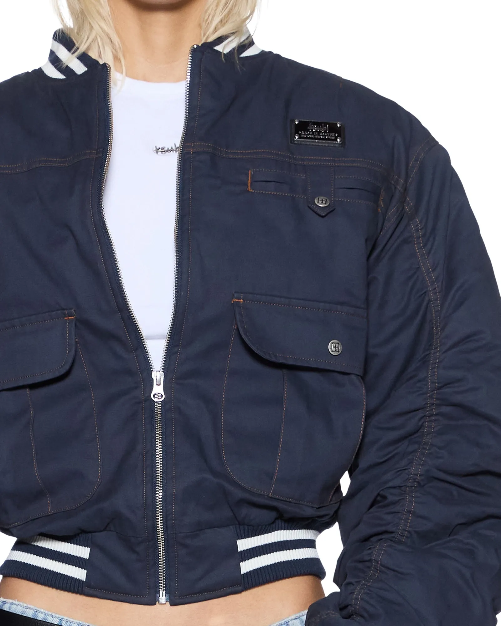 DYNASTY BOMBER JACKET NAVY sold by Ksubi product image thumbnail 3