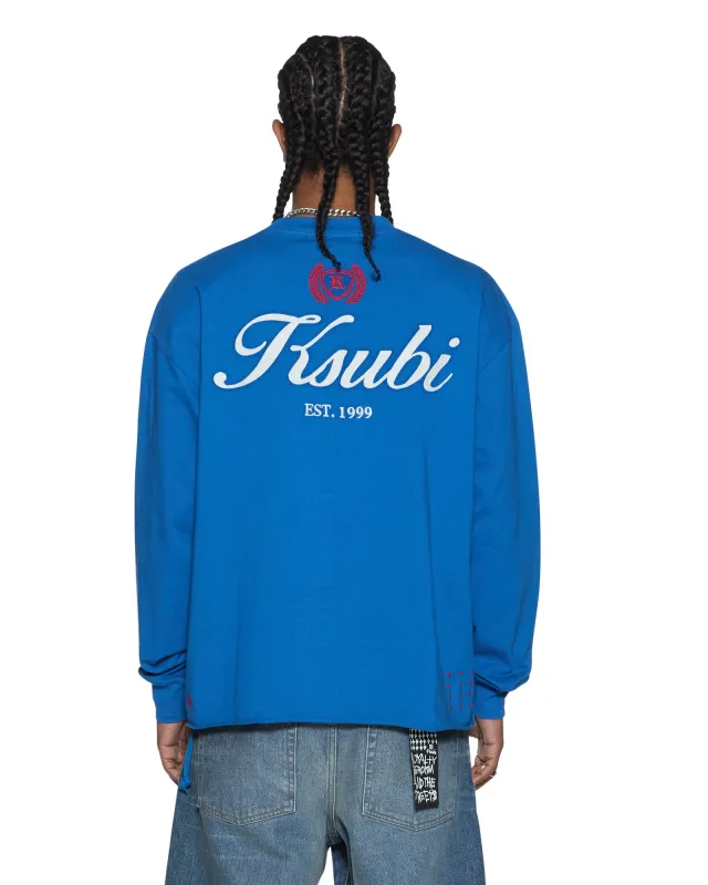 KLASSE EKCESS LS TEE BOLT BLUE made by Ksubi