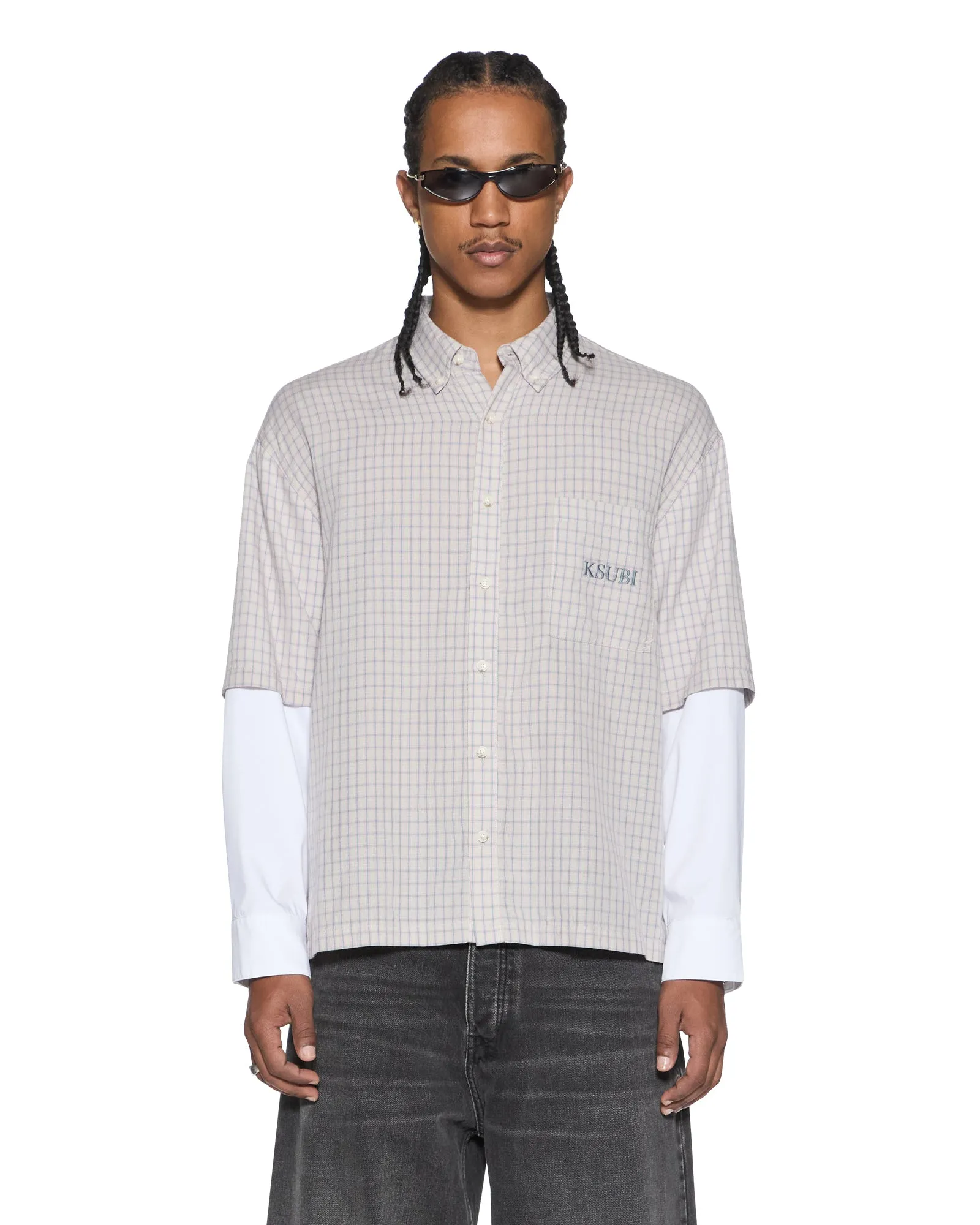 E.N.D BUTTON LAYER LS SHIRT CHECK sold by Ksubi product image thumbnail 2