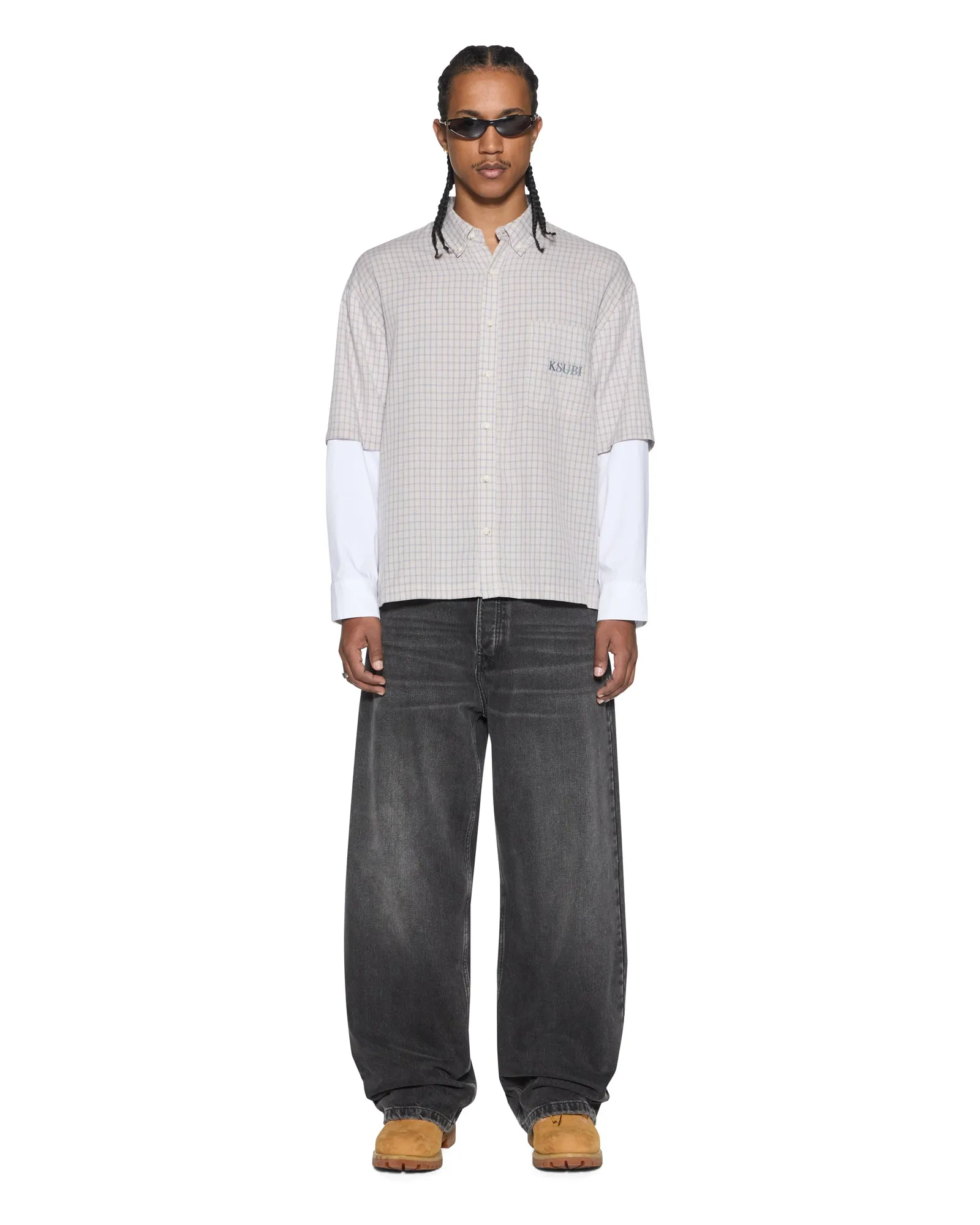 E.N.D BUTTON LAYER LS SHIRT CHECK sold by Ksubi product image thumbnail 3