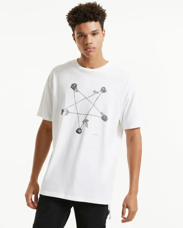 ROSE SS TEE TRU WHITE sold by Ksubi