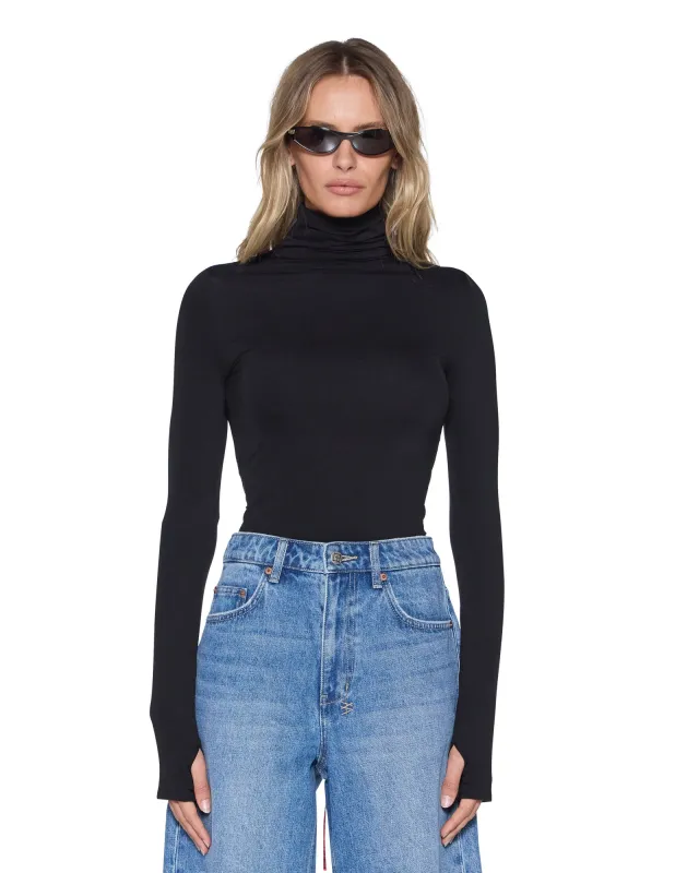 CHARMER LS TOP POP BLACK made by Ksubi