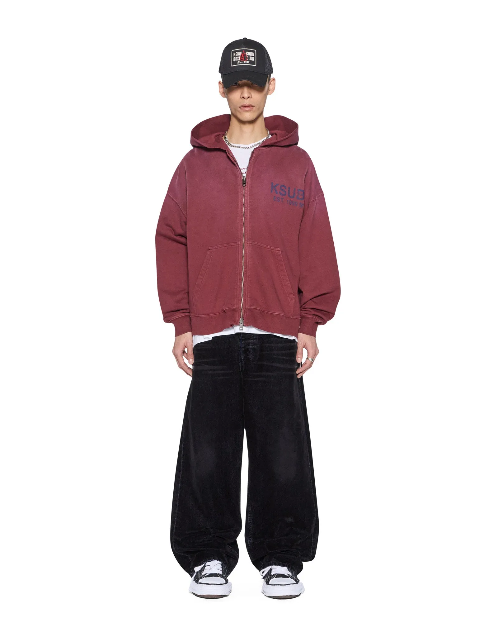 STATE EKCESS ZIP HOODIE OX FADE sold by Ksubi product image thumbnail 3